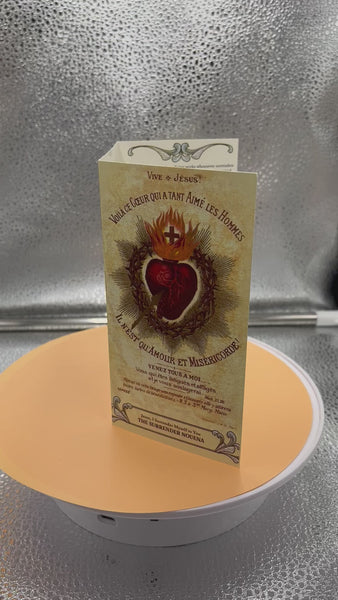 5Pack Novena of Surrender to the Will of God Trifold Holy Card