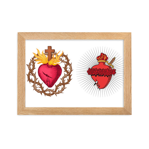Two Hearts Framed matte paper poster - Bob and Penny Lord