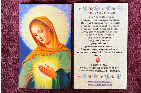 Flame of Love Unity Prayer Card Packages