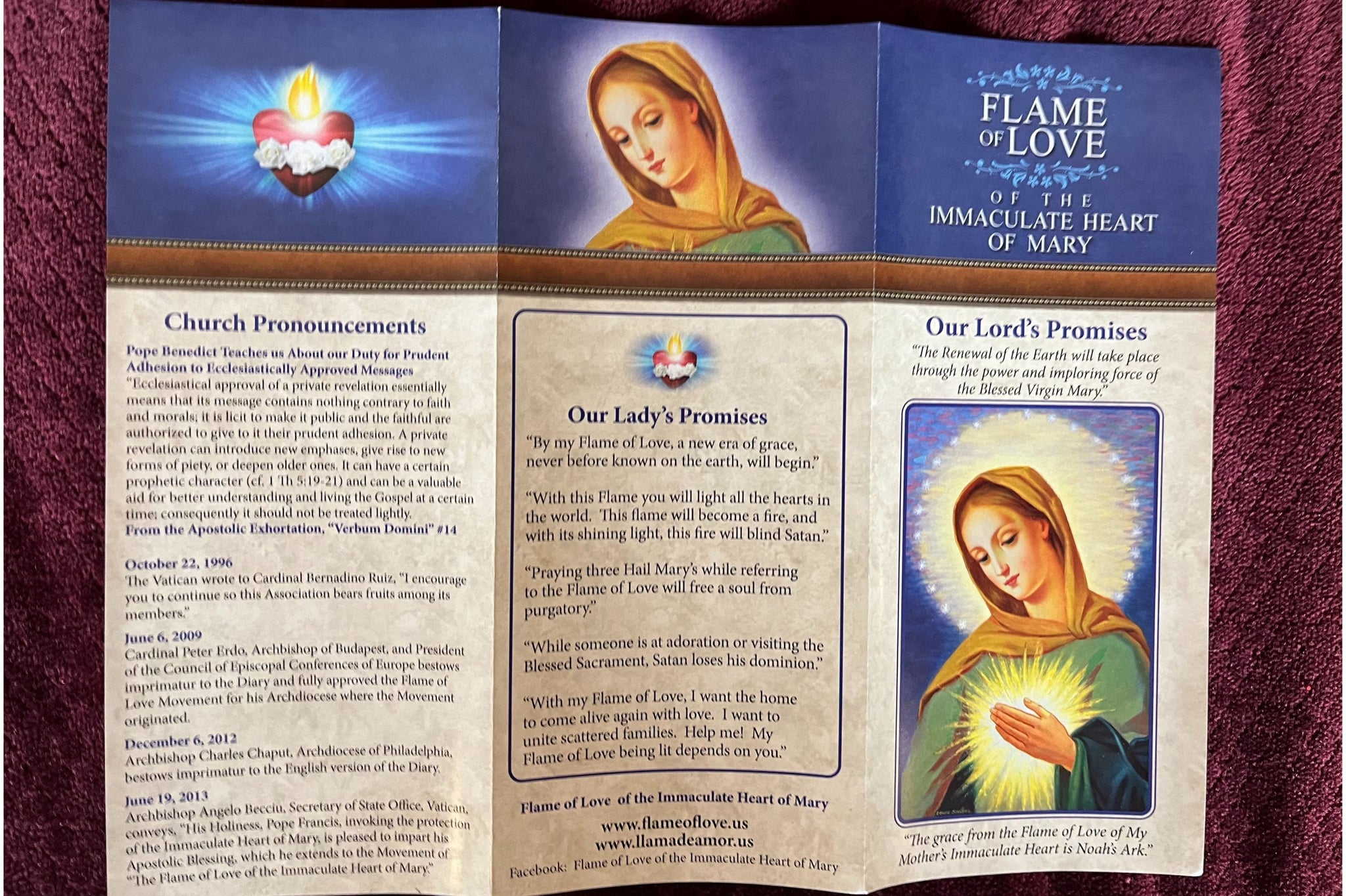 Flame of Love Promises Trifold 3 Pack