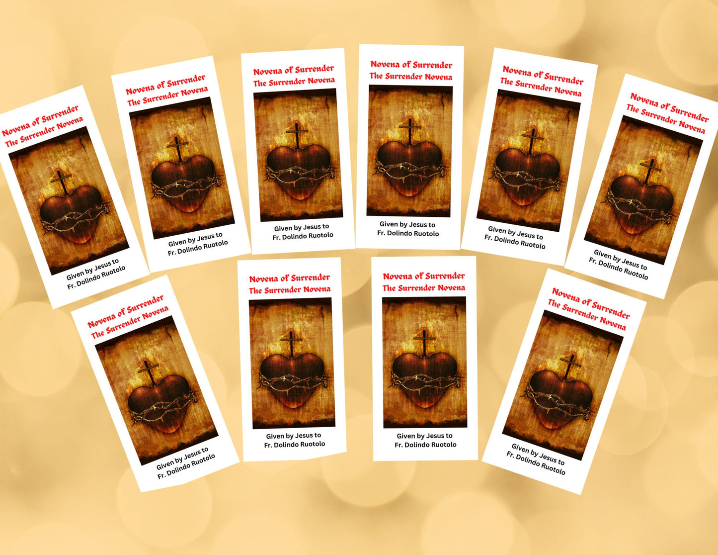 AAA - Surrender - Novena of Surrender to the Will of God Trifold Holy Card Packages