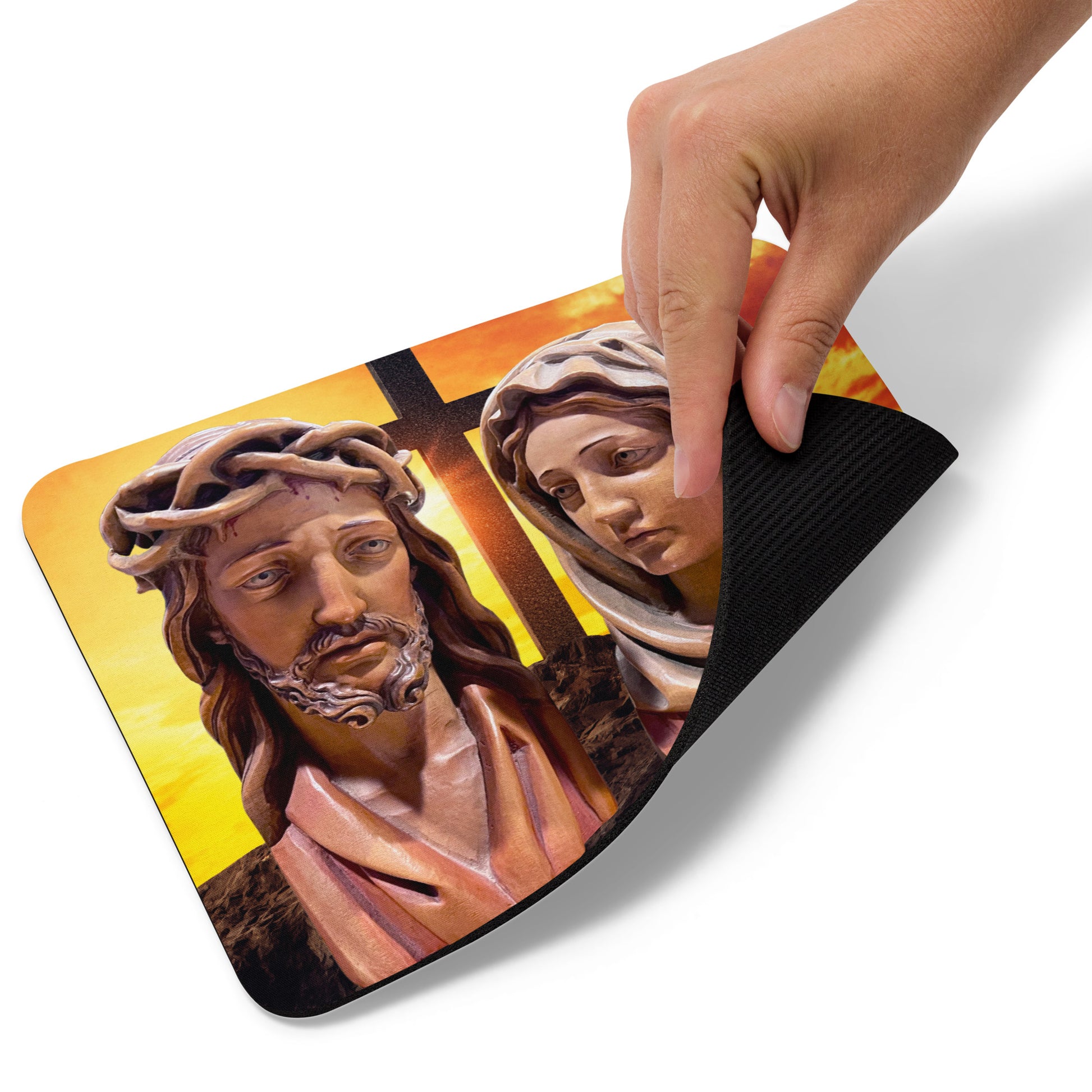 Jesus and Mary Mouse pad - Bob and Penny Lord