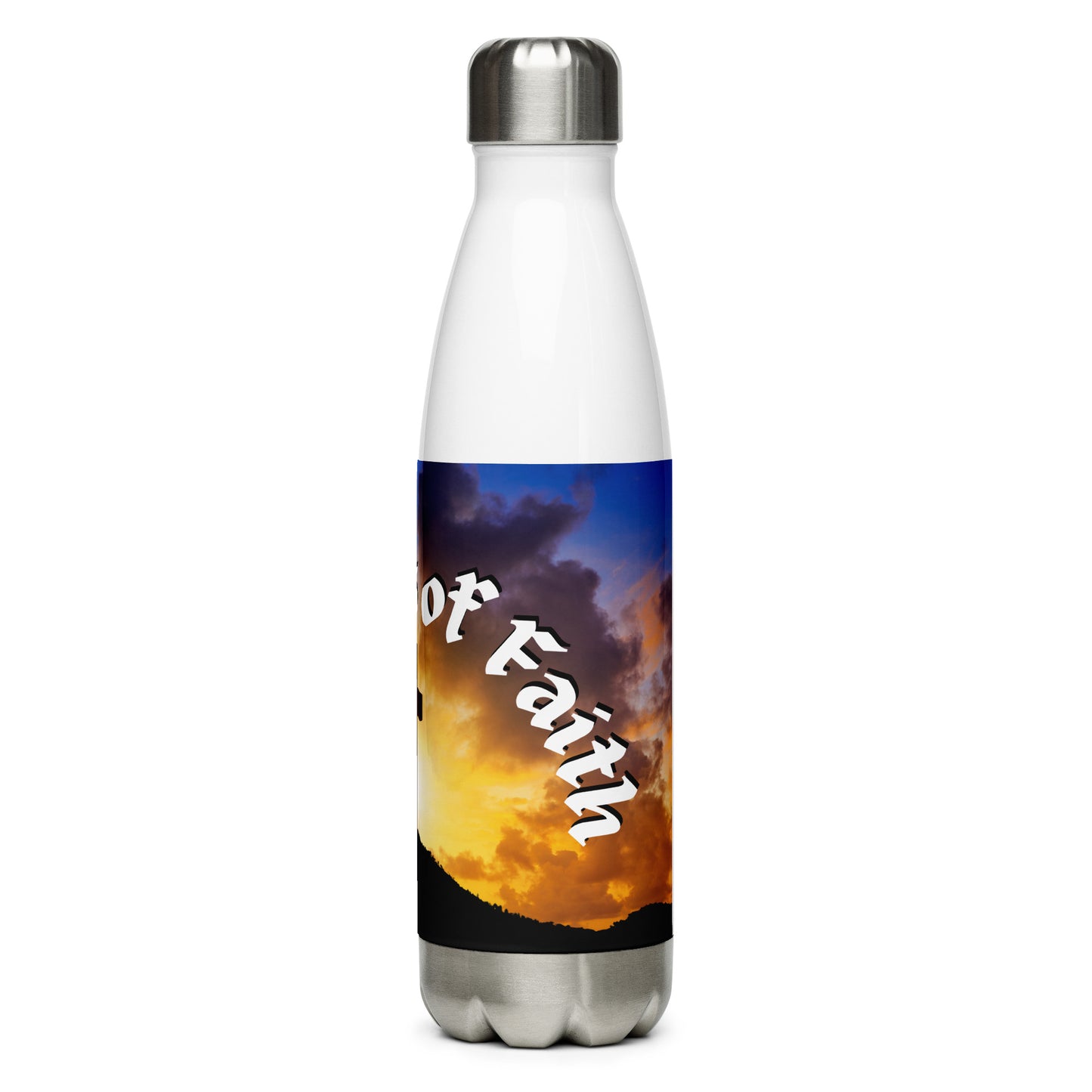 Journeys of Faith Stainless Steel Water Bottle - Bob and Penny Lord