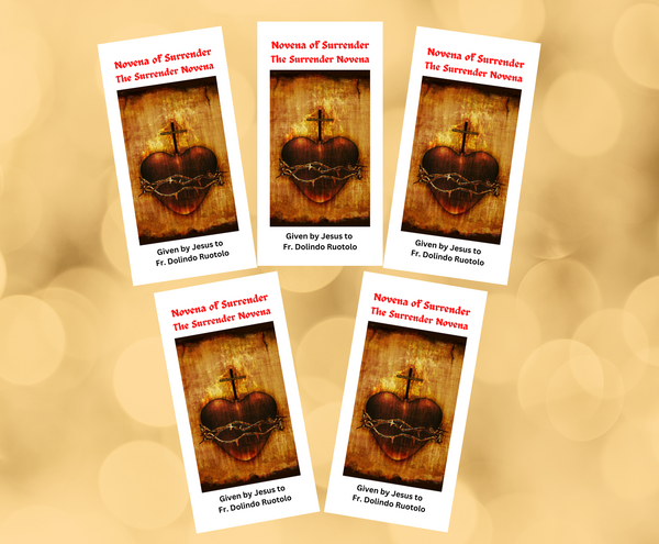 5Pack Surrender Novena to the Will of God Trifold Holy Card